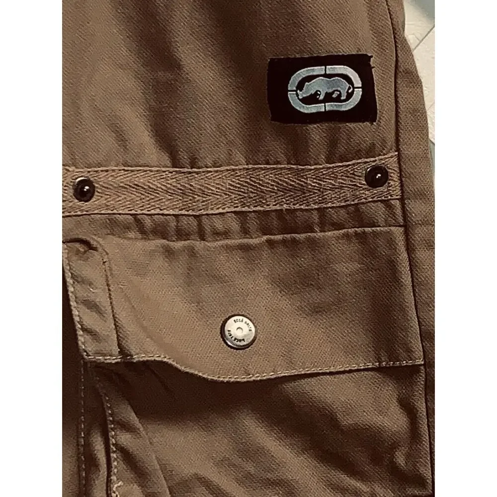 Ecko Unltd Shorts Mens 38 Tan Cargo Safari Hiking Lightweight Casual 38 EUC